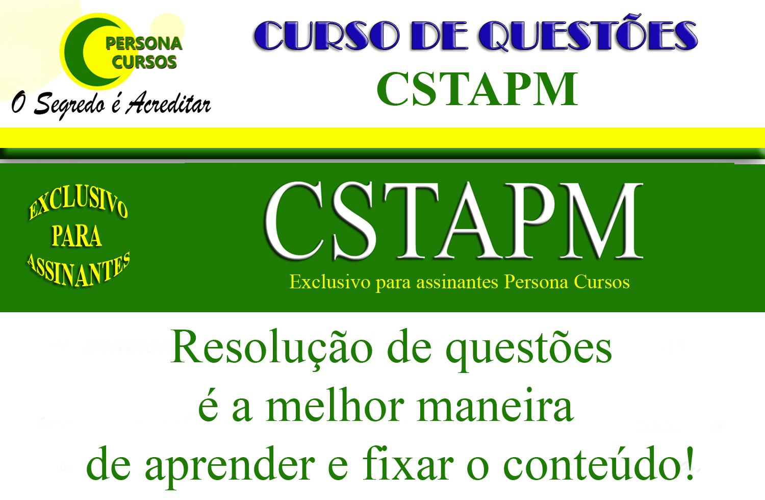 Preparatório CSTAPM - Questões - 2025